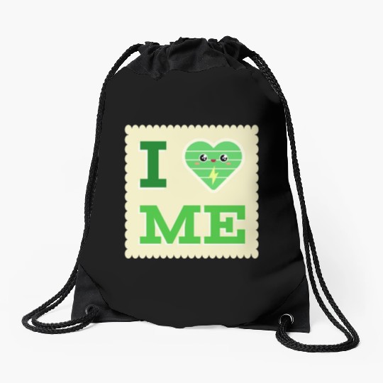 I Love Me 3 Drawstring Bags