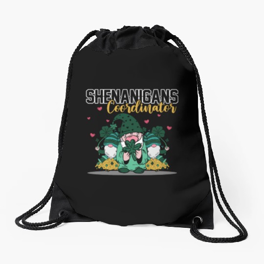 Shenanigans Coordinator Funny St Patricks Day Drawstring Bags