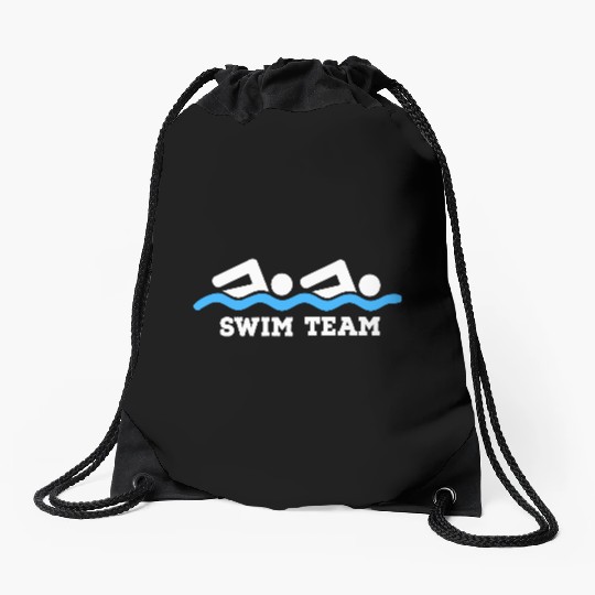 swim team Drawstring Bags