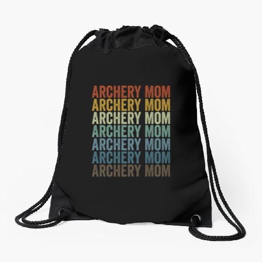 Archery Mom Archer Bow And Arrow Mom Archery Drawstring Bags