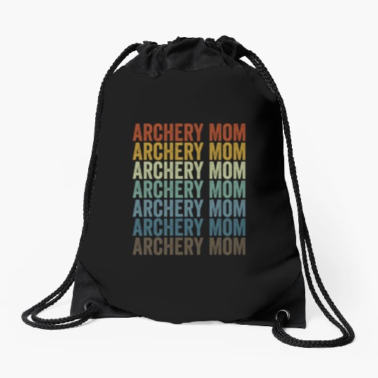 Archery Mom Archer Bow And Arrow Mom Archery Drawstring Bags