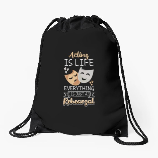 Actress Rehearsal Singer Drama Club Drawstring Bags