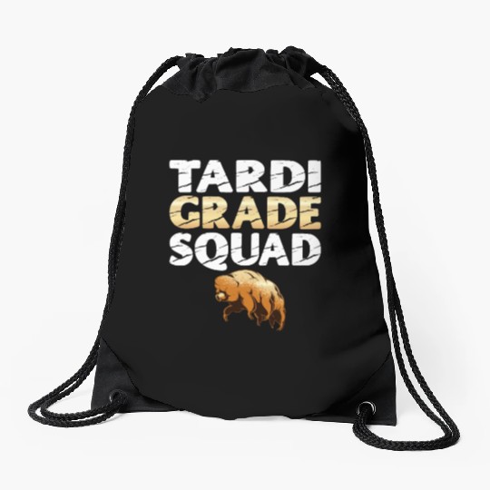 Tardigrade Squad Moss Piglet Science Lover Drawstring Bags