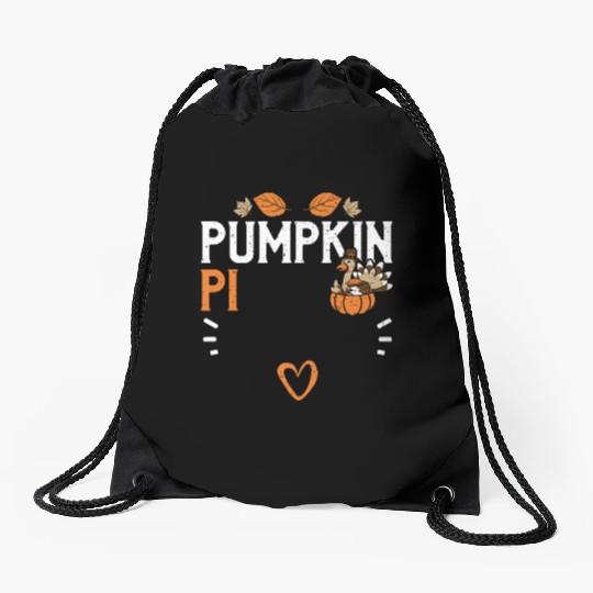 Pumpkin Pi - Thanksgiving Drawstring Bags