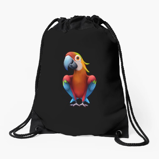Macaw Drawstring Bags