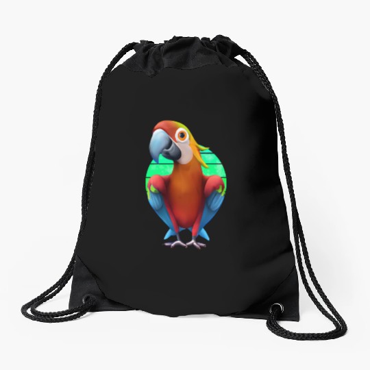 Macaw Drawstring Bags