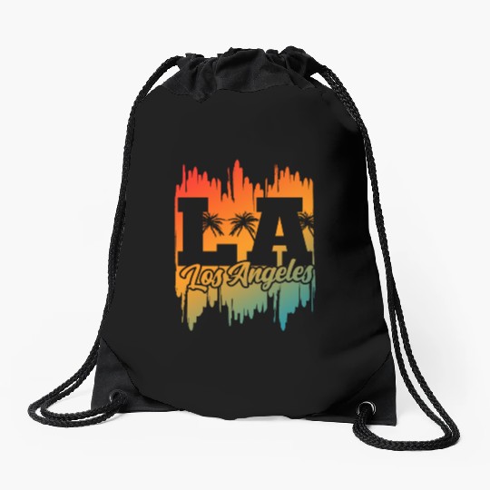 Los Angeles LA California Gift Drawstring Bags