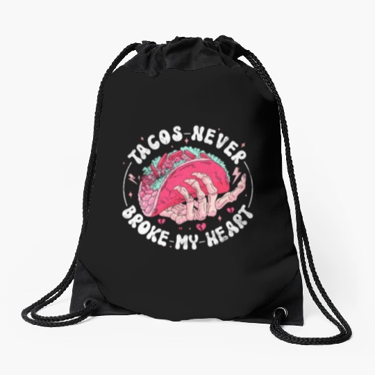 Taco Anti-valentine, Tacos Are My Valentine Drawstring Bags