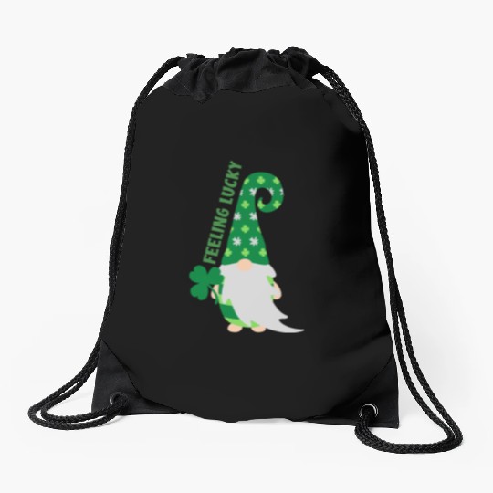 Feeling Lucky Drawstring Bags