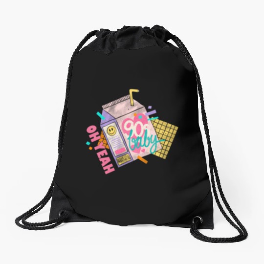 OH YEAH 90s BABY Drawstring Bags