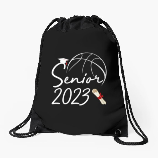 Graduate Senior Class 2023 Graduation Basketball Drawstring Bags