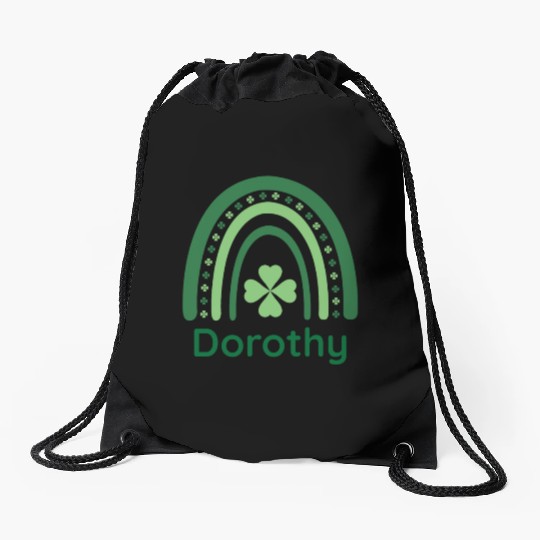 Dorothy Clover Charm Boho Rainbow Drawstring Bags