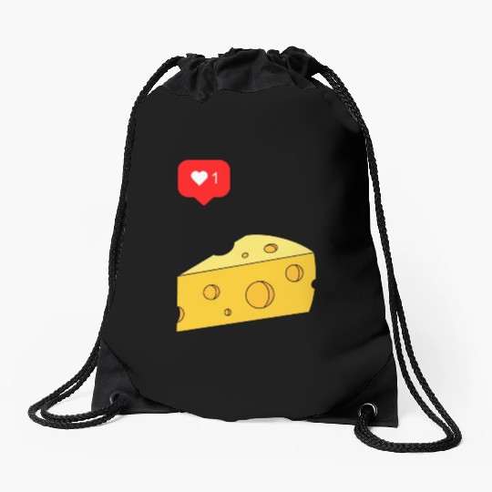 Cheese Lover Drawstring Bags