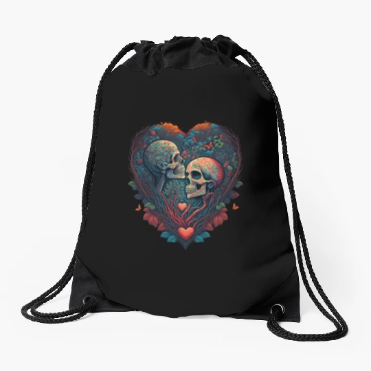 Till Death Do Us Part Drawstring Bags