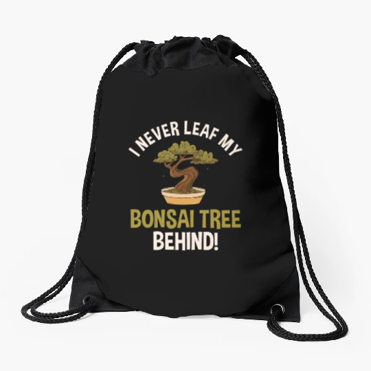 Bonsai Tree Lover Drawstring Bags