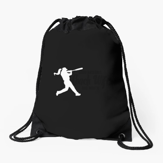 Baseball Coach Wife Professional Mom Instructor Drawstring Bags