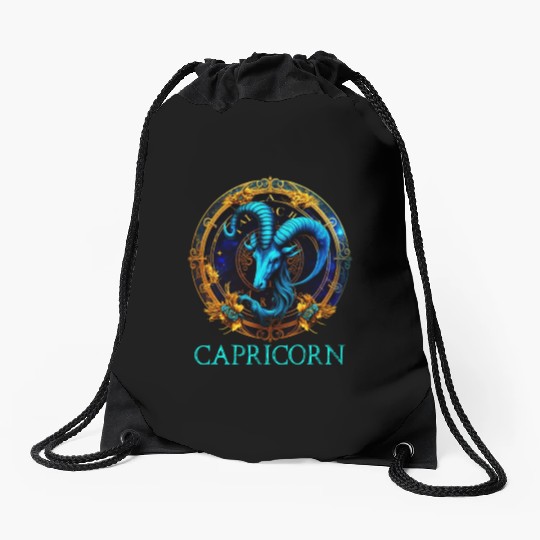 Embrace Your Capricorn Identity: Capricorn Pride Z Drawstring Bags