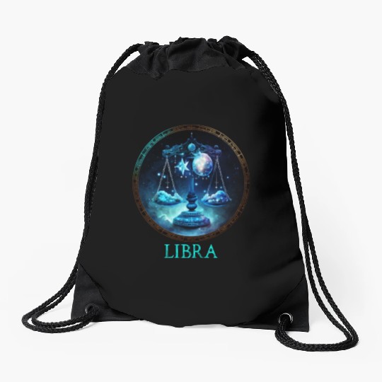 Embrace Your Libra Identity: Libra Pride Zodiac Drawstring Bags