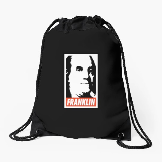 Benjamin Franklin Drawstring Bags
