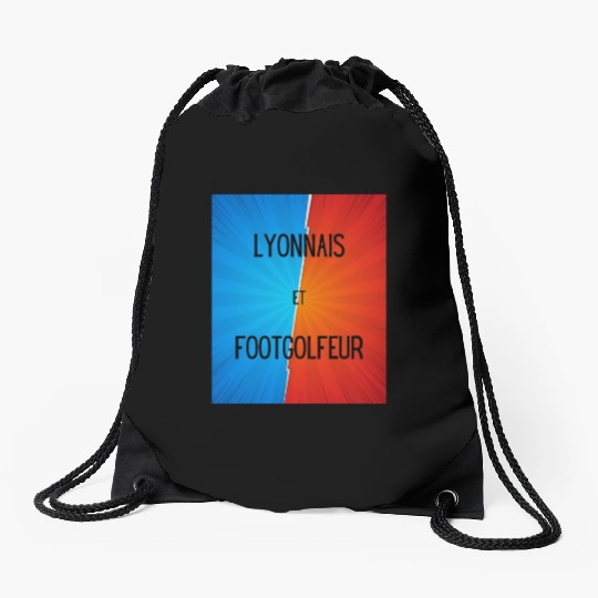 Lyonnais et footgolfeur Drawstring Bags