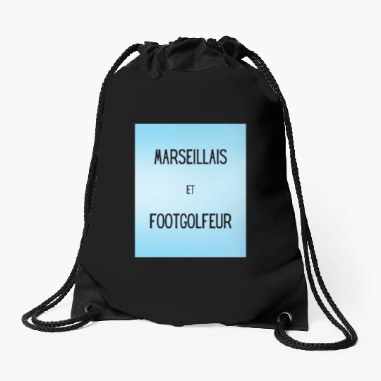 Marseillais et footgolfeur Drawstring Bags