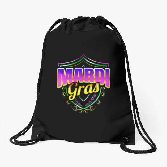 Logo Emblem Coat OF Arms For Mardi Gras Drawstring Bags