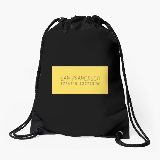 San Francisco Coordinate's design Drawstring Bags