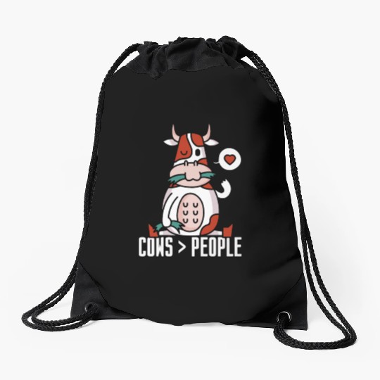 Cows > People Farm Cow Lover Animals Drawstring Bags