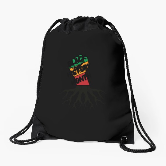 Black history month Drawstring Bags
