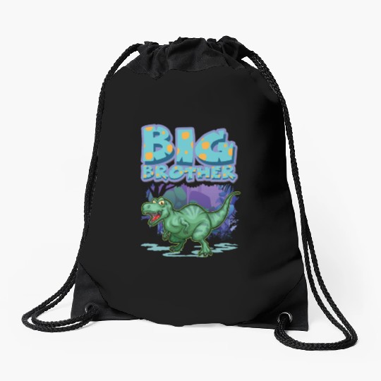 Big Brother Boys Dino Lover Drawstring Bags