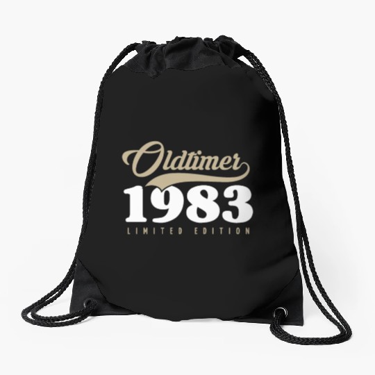 40th Birthday Vintage 1983 Drawstring Bags