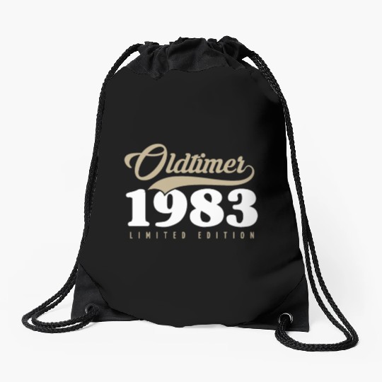 40th Birthday Vintage 1983 Drawstring Bags