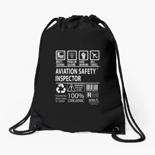 Aviation Safety Inspector Drawstring Bags - Multitasking J
