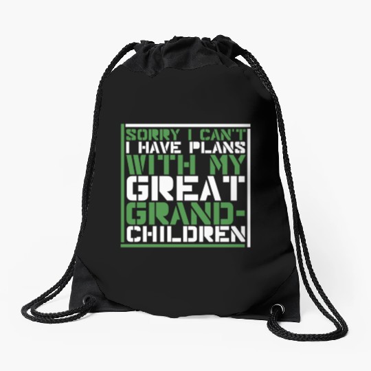 Great Grandparents Grandpa Grandma Drawstring Bags
