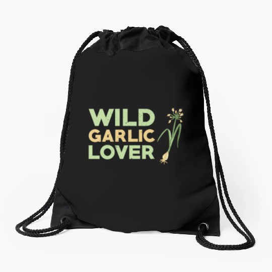 Wild Garlic Lover Drawstring Bags