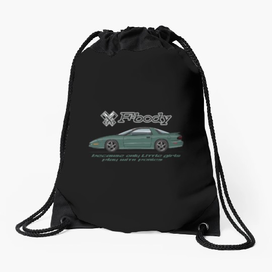 F body Dark Green Drawstring Bags