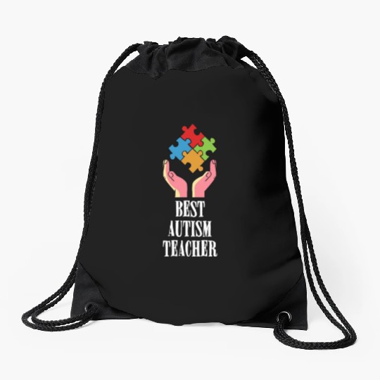 Autism Teacher Drawstring Bags