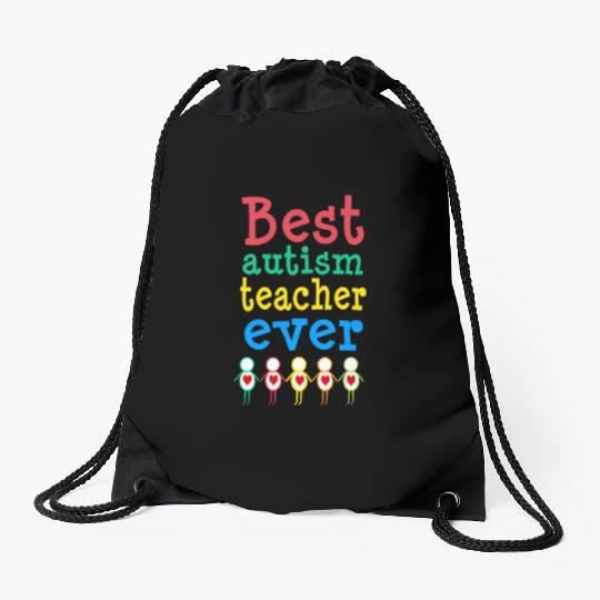Autism Teacher Gift Drawstring Bags