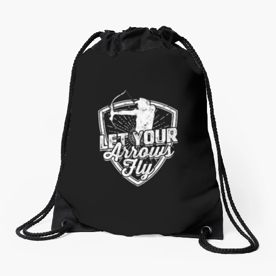 Let your arrows fly - Archery Drawstring Bags