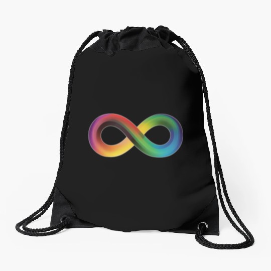 LGBTQ Flag Rainbow Infinity Sign Gay Drawstring Bags