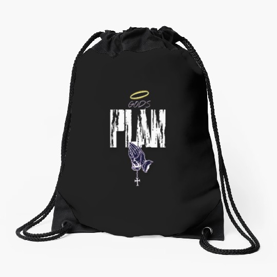 Gods Plan Drawstring Bags