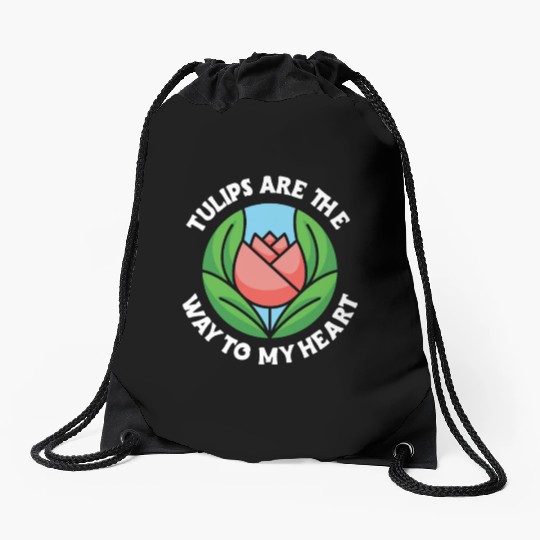 Tulip Gardening Tulips Drawstring Bags
