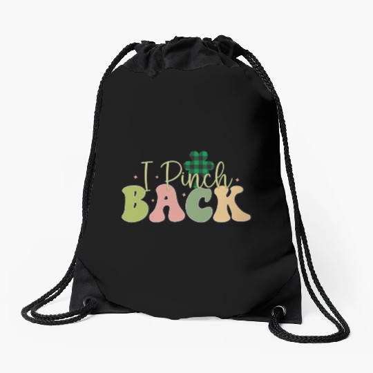I Pinch Back Sublimation Drawstring Bags