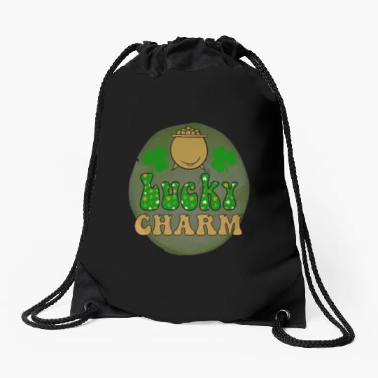 LuckyPatricks Day Sublimation Drawstring Bags