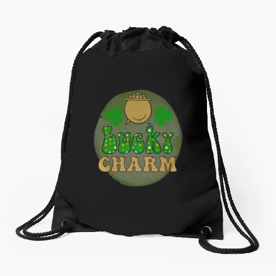 LuckyPatricks Day Sublimation Drawstring Bags