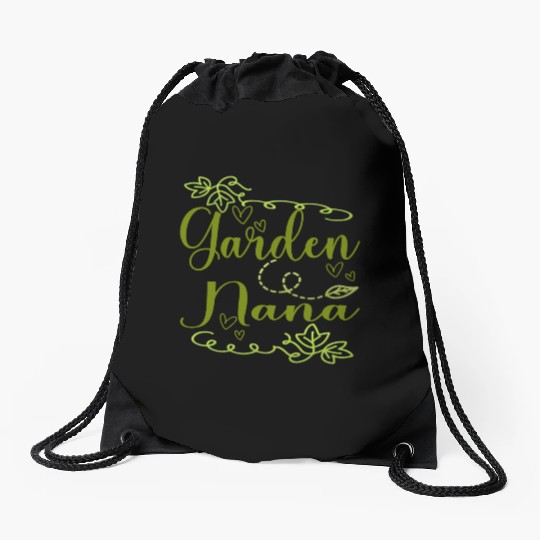 Garden Nana Drawstring Bags