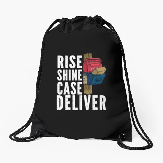 Postal Worker Mailman Delivery Shipmel Escort T Sh Drawstring Bags