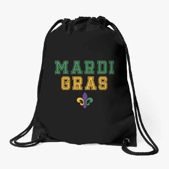Mardi Gras Carnival Fiesta Party Louisiana New Orl Drawstring Bags