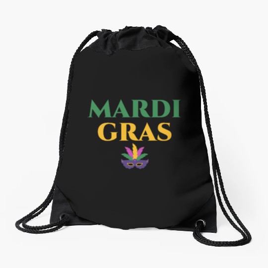 Mardi Gras Carnival Fiesta Party Louisiana New Orl Drawstring Bags