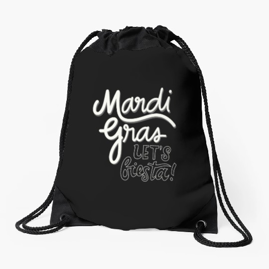 Mardi Gras Carnival Fiesta Party Louisiana New Orl Drawstring Bags